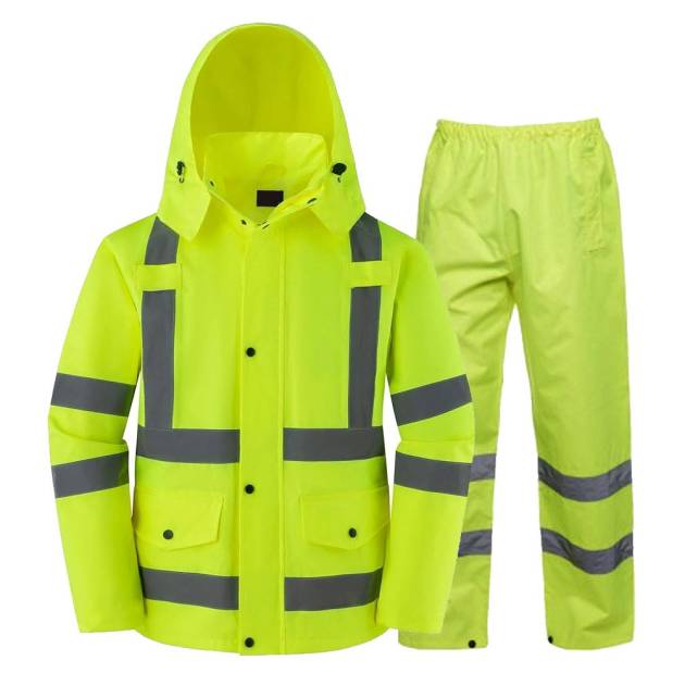 Hi-vis rain gear